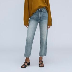 Everlane The Rigid Way High Jean Vintage Light Wash Size 27 Regular NWT